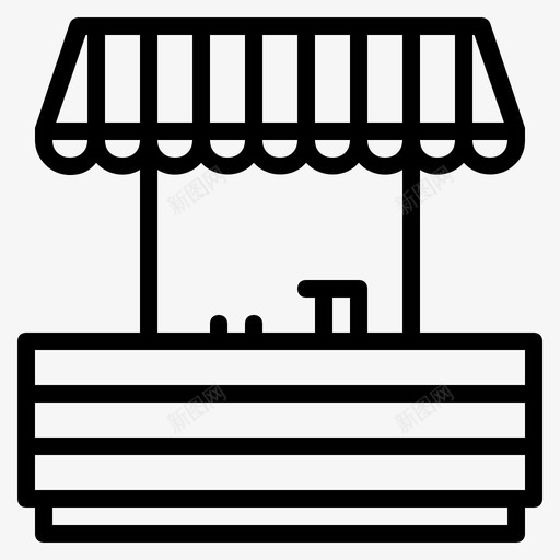 商店建筑物市场图标svg_新图网 https://ixintu.com 商店 市场 建筑物