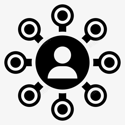 朋友社区用户群图标svg_新图网 https://ixintu.com 朋友 用户 社区