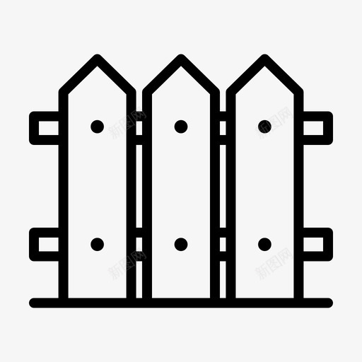 围栏农业68直线图标svg_新图网 https://ixintu.com 农业 围栏 直线