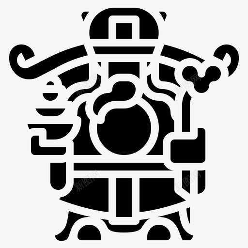 幸运神鲁中国神灵图标svg_新图网 https://ixintu.com 中国 传统 固体 宗教 幸运 神灵 神鲁 风格