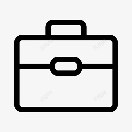 公文包事业手提箱图标svg_新图网 https://ixintu.com 事业 公文包 办公室 工作 手提箱