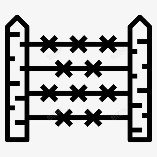 带刺铁丝网杀手线人图标svg_新图网 https://ixintu.com 带刺 杀手 线人 铁丝网