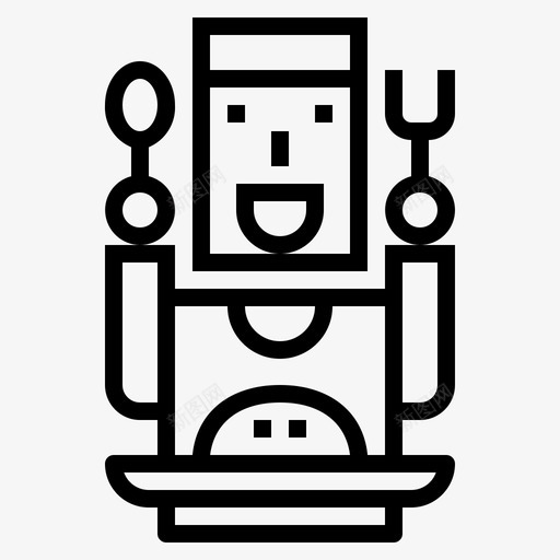 吃煮85线性图标svg_新图网 https://ixintu.com 线性