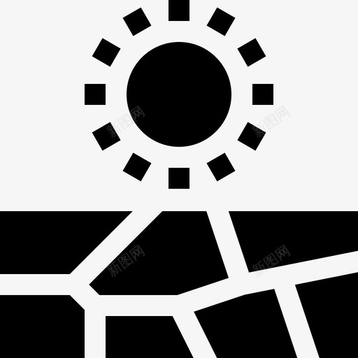 沙漠景观68填充图标svg_新图网 https://ixintu.com 填充 景观 沙漠