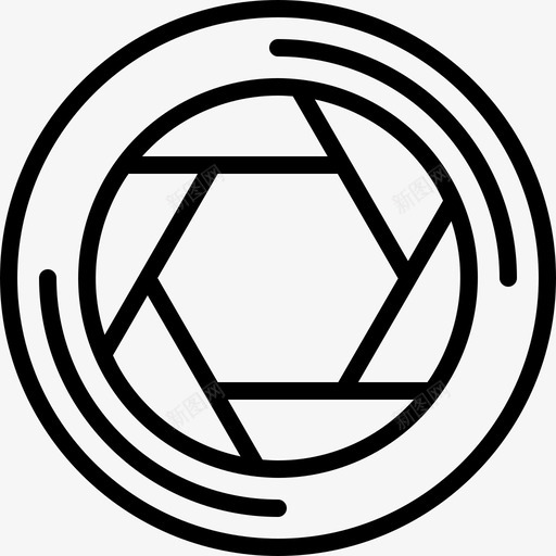 隔膜摄影师线性图标svg_新图网 https://ixintu.com 摄影师 线性 隔膜