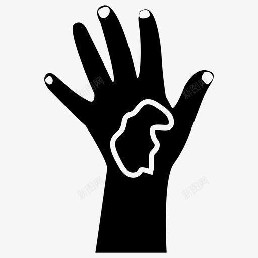 手流血滴血手受伤图标svg_新图网 https://ixintu.com 人体 伤害 受伤 固态 图标 手痛 流血 滴血 物理 身体 部位