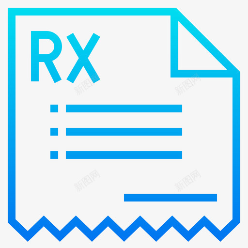 Rx医用177梯度图标svg_新图网 https://ixintu.com Rx 医用 梯度