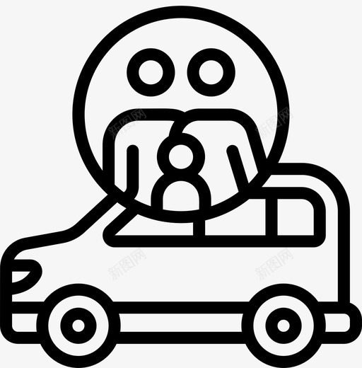 汽车家庭49直线型图标svg_新图网 https://ixintu.com 家庭 汽车 直线 线型