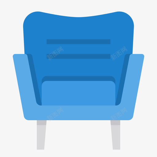 沙发家具141扁平图标svg_新图网 https://ixintu.com 家具 扁平 沙发