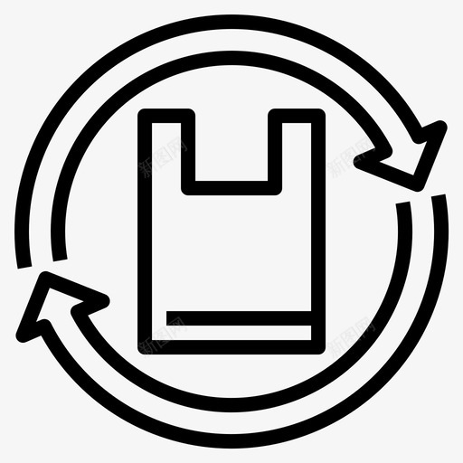塑料塑料污染1线性图标svg_新图网 https://ixintu.com 塑料 污染 线性