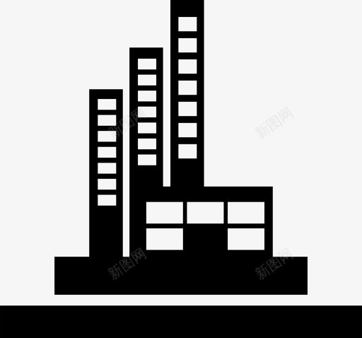 城市公寓酒店图标svg_新图网 https://ixintu.com 公寓 办公室 城市 塔楼 酒店