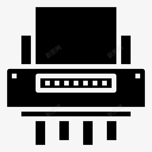碎纸机工作场所48填充图标svg_新图网 https://ixintu.com 场所 填充 工作 工作场 碎纸机
