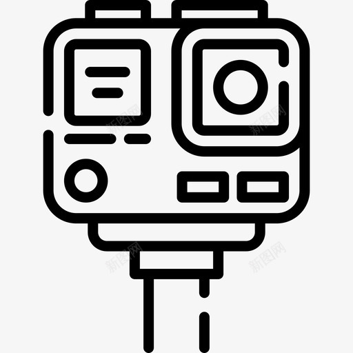 Gopro博客作者和影响者30直系图标svg_新图网 https://ixintu.com 作者 博客 影响 直系