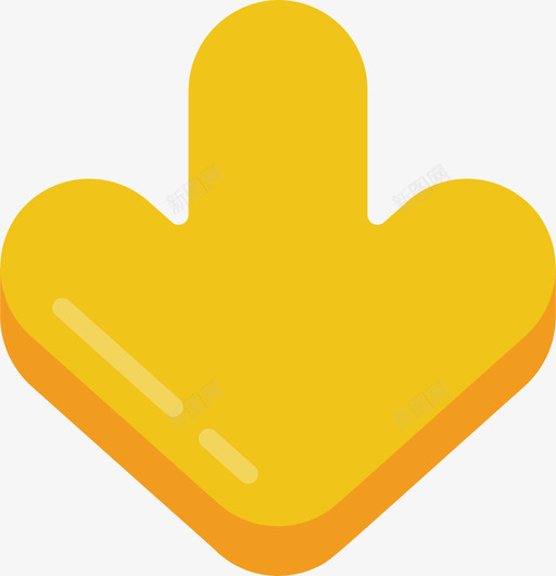 下箭头三维箭头4平面图标svg_新图网 https://ixintu.com 三维 平面 箭头