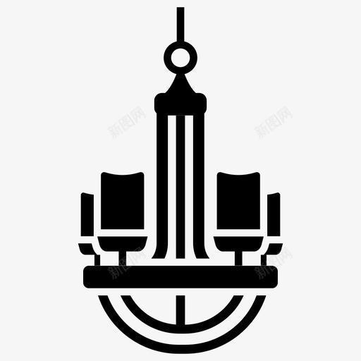 吊灯烛台天花板固定装置图标svg_新图网 https://ixintu.com 吊灯 固定 图标 天花板 家居设计 烛台 符号 装置 装饰