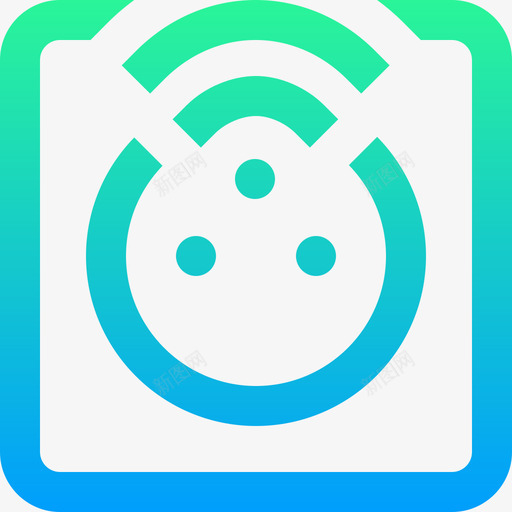 插座smarthome21渐变图标svg_新图网 https://ixintu.com 插座 渐变