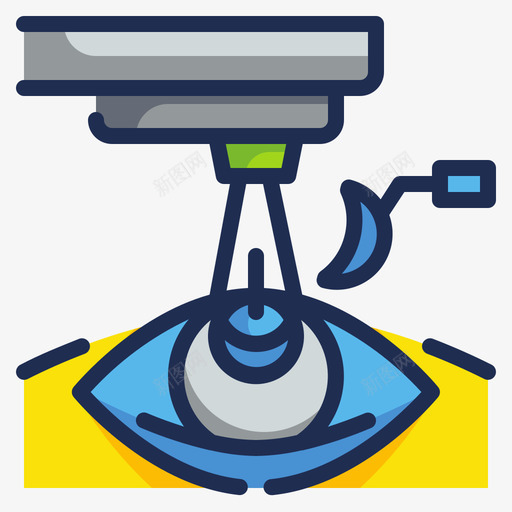 Lasik医学技术3线性颜色图标svg_新图网 https://ixintu.com Lasik 医学 技术 线性 颜色