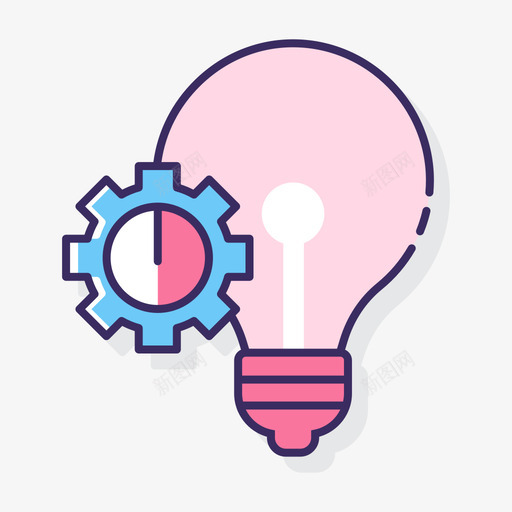 自动灯智能技术19线性颜色图标svg_新图网 https://ixintu.com 技术 智能 线性 自动 颜色