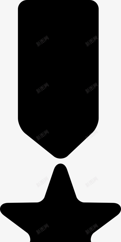 奖章徽章装饰图标svg_新图网 https://ixintu.com 丝带 奖品 奖章 徽章 界面 装饰