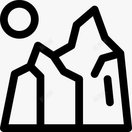 山野营153直线图标svg_新图网 https://ixintu.com 直线 野营