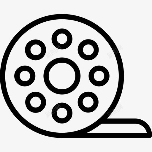 胶卷电影摄影图标svg_新图网 https://ixintu.com 多媒体 摄影 生产线 电影 胶卷 视频