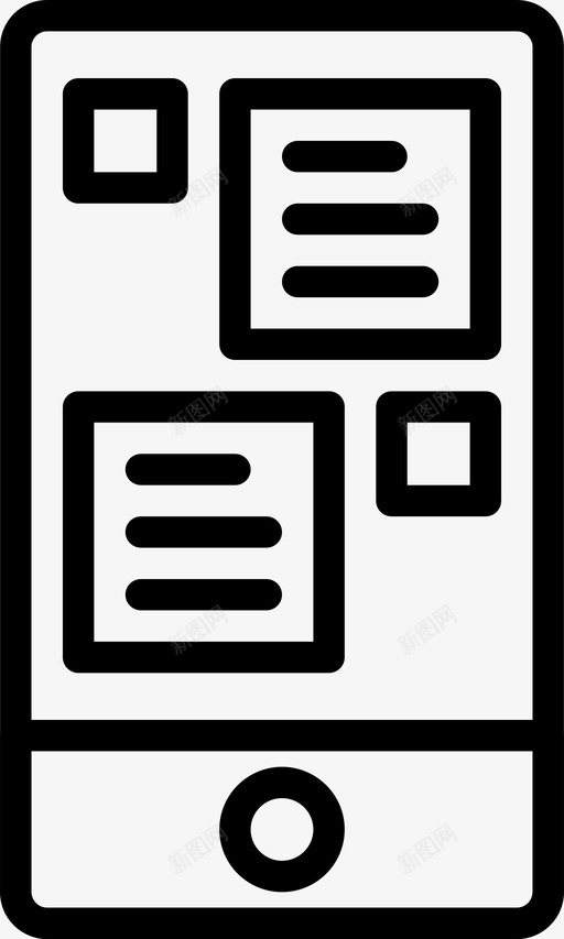 聊天uimobile2线性图标svg_新图网 https://ixintu.com mobile ui 线性 聊天