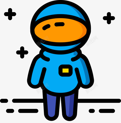 宇航员宇航员1线性颜色图标svg_新图网 https://ixintu.com 宇航员 线性 颜色