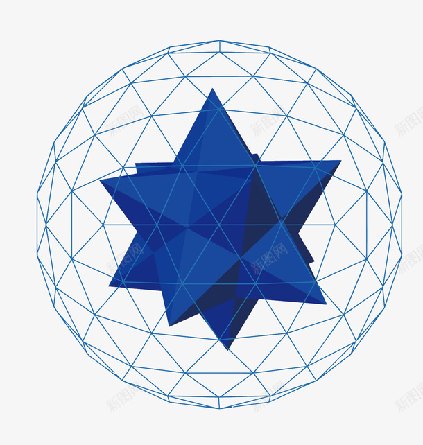 蓝色立体几何矢量图eps免抠素材_新图网 https://ixintu.com 几何 卡通 手绘 立体几何PNG矢量图 立体几何免扣PNG图 立体矢量 蓝色 矢量图