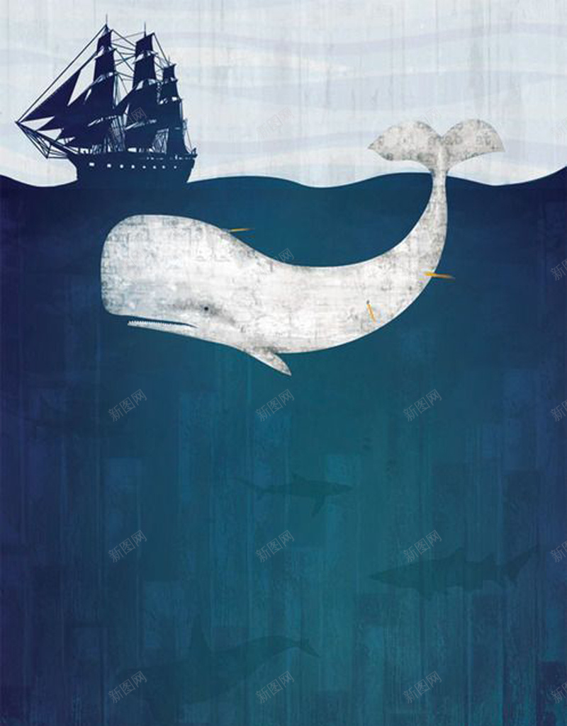 航海个性宣传海报psd设计背景_新图网 https://ixintu.com 个性 卡通 大海 宣传 文艺 清新 航海 船只 质感