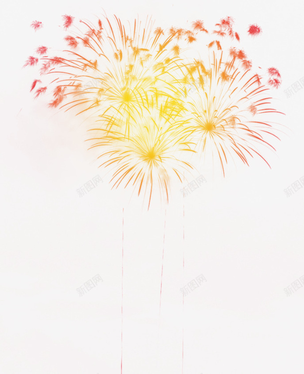 多彩多朵烟花png免抠素材_新图网 https://ixintu.com 氛围 烟花 绚丽 节日