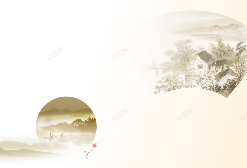 中国风背景素材jpg设计背景_新图网 https://ixintu.com 中国风 背景 海报 山水 纯色