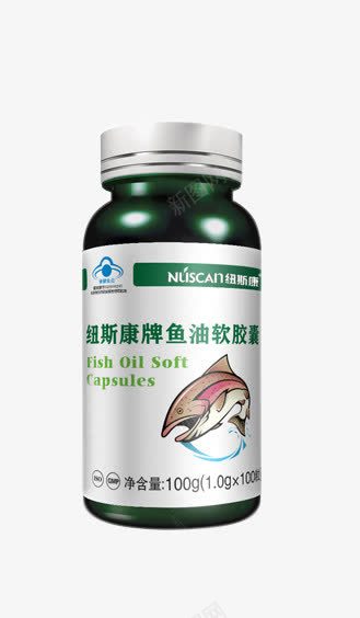 纽斯康鱼油软胶囊png免抠素材_新图网 https://ixintu.com 产品实物 保健品 纽斯康鱼油软胶囊 营养品