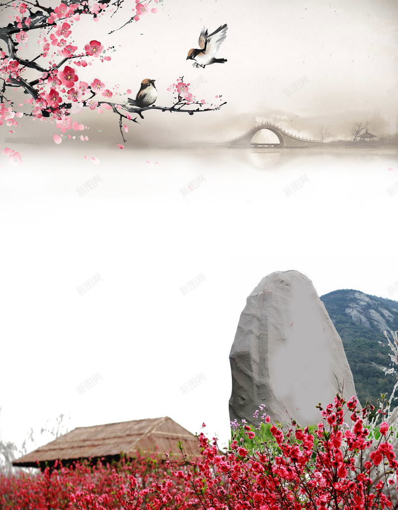 最美桃花林旅游宣传海报背景素材psd设计背景_新图网 https://ixintu.com 广告设计 海报背景 桃花岛 桃花节 赏桃花 桃花节开幕 桃花宣传 最美桃花 桃花故里 桃花游玩 开心