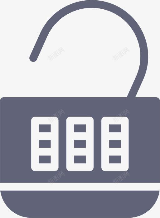 结合锁开放Smashicons图标png_新图网 https://ixintu.com Combination Lock Open 开放 结合 锁