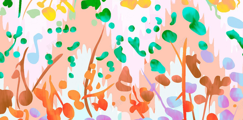 插画类彩色墨点背景jpg设计背景_新图网 https://ixintu.com 卡通 墨点 彩色 插画 简约 H5 童趣 手绘