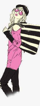 英伦美女png免抠素材_新图网 https://ixintu.com 人物 卡通 唯美 手绘 描述 时尚 美女 英伦美女