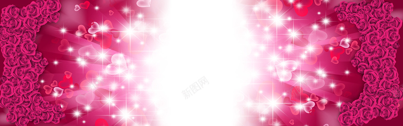 玫瑰心形红色背景七夕psd设计背景_新图网 https://ixintu.com 玫瑰 心形 红色背景 七夕 海报banner