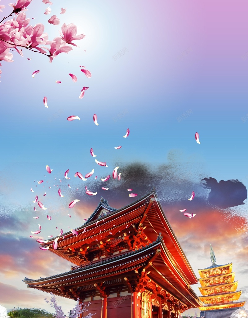 东京旅游海报背景jpg设计背景_新图网 https://ixintu.com 旅行社宣传海报 东京旅游海报 展板 旅游 模板 毕业游 暑期游 东京