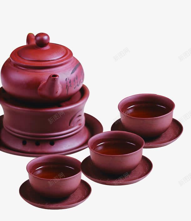 古典紫砂茶具png免抠素材_新图网 https://ixintu.com 古典 紫砂 紫色 茶元素 茶具 茶文化