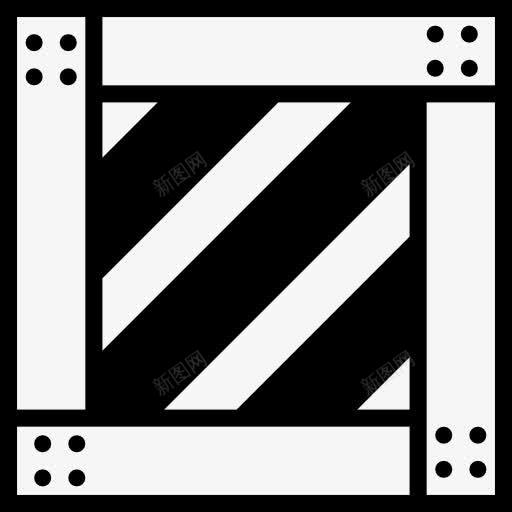 机箱图标png_新图网 https://ixintu.com 交货 木 木材 木箱 运输
