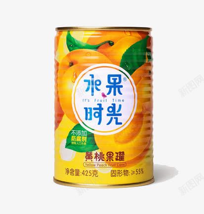 水蜜桃罐头水果罐头png免抠素材_新图网 https://ixintu.com 水果罐头 水蜜桃 罐头