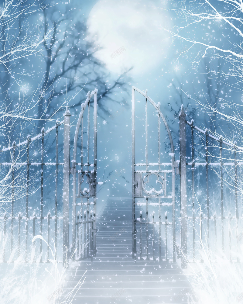 魔幻童话雪景背景jpg设计背景_新图网 https://ixintu.com 梦幻 浪漫 童话 雪景 魔幻