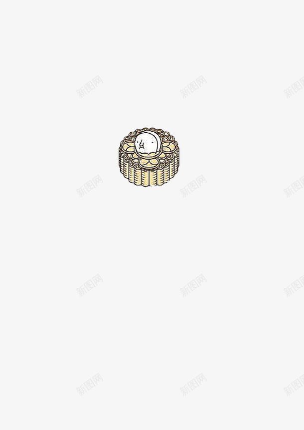 可爱卡通月饼装饰图案png免抠素材_新图网 https://ixintu.com 卡通 可爱 手绘 月饼 美食