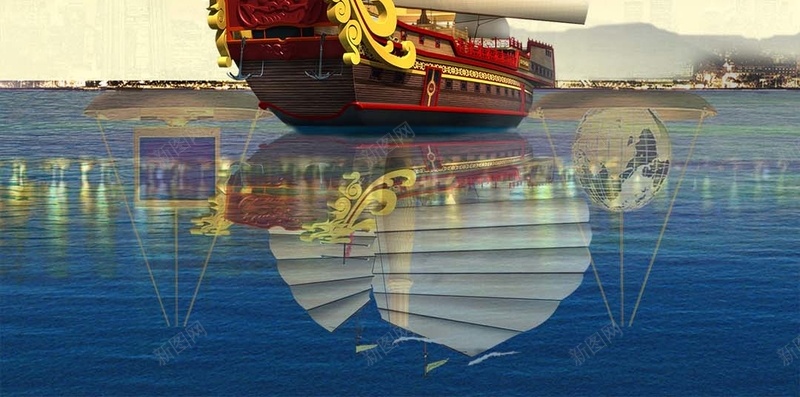 金色都市秤商业H5背景psd设计背景_新图网 https://ixintu.com H5背景 商业 大气 天平背景素材 水平称 秤 都市 金色