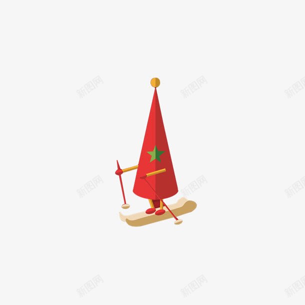 手绘圣诞小人卡通插图png免抠素材_新图网 https://ixintu.com 卡通 圣诞 小人 插图