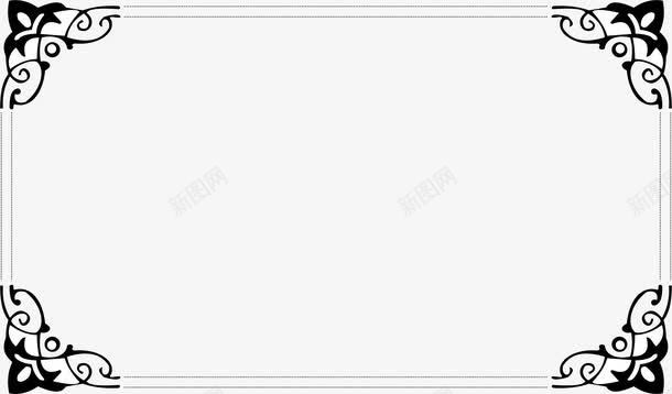 传统花边边框png免抠素材_新图网 https://ixintu.com 外框 花框 花边 边框