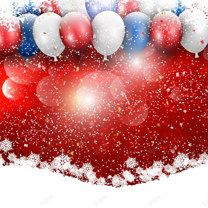 狂欢气球背景图jpg设计背景_新图网 https://ixintu.com 气球 雪花 星光 光斑 节日 活动 主图 激情 狂欢