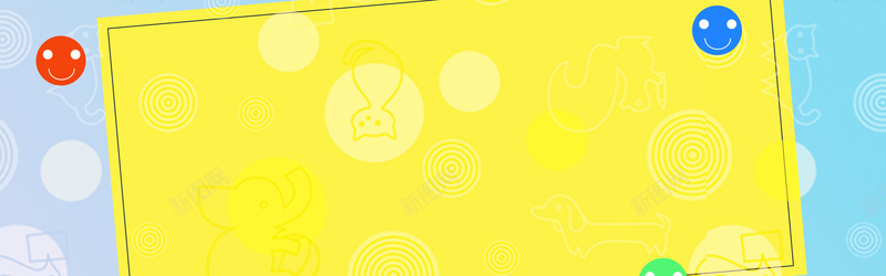可爱卡通童装上新bannerpsd设计背景_新图网 https://ixintu.com 儿童服装 卡通 可爱 时尚 潮流 潮童新品 童装 童趣