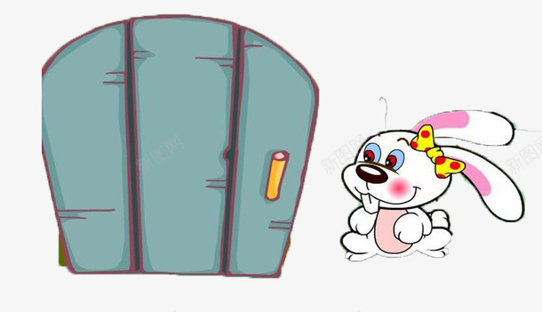 小兔子乖乖开门png免抠素材_新图网 https://ixintu.com 乖乖 卡通 小兔子 开门