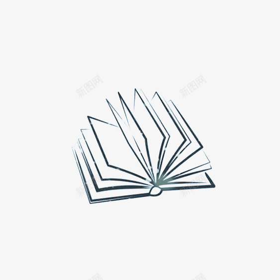 老师蓝色的书本图标png_新图网 https://ixintu.com 书本 书籍 办公学习 卡通 学习 平面设计 教育 生活百科 素描 线条书本 蓝色